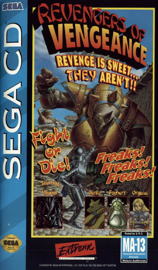 Revengers of Vengeance (USA) Sega CD Game Cover